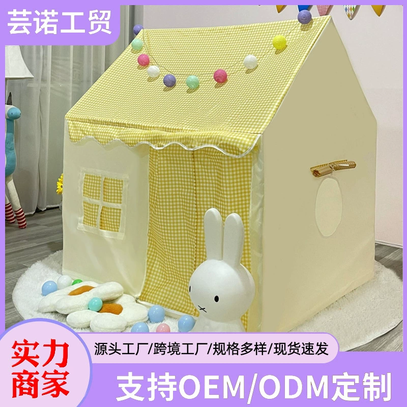 Новый стиль клетчатый домик детская палатка интерьер игровой дом для мальчиков и девочек дом принцесса замок ребенок спит палатка