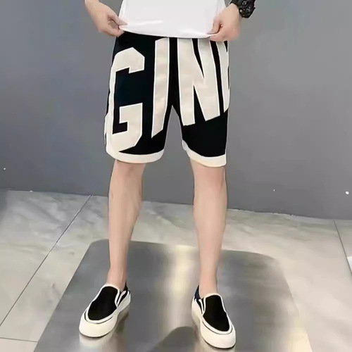 Men's sporty casual trendy five-pocket pants versatile middle-length shorts youth beach short pants summer five-pocket trendy pants