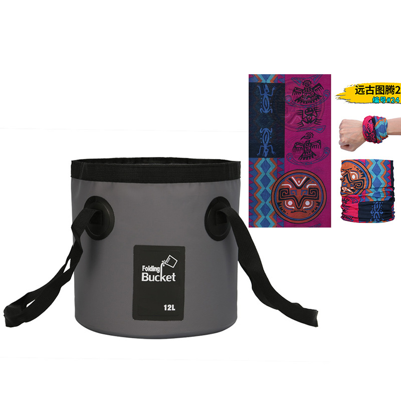 新型手提げ旅行袋釣り桶折り畳みバケツバッグ屋外便利旅行洗車バケツ屋外防水袋