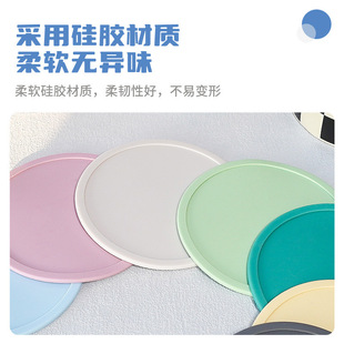Silicone heat insulation cup pad high temperature waterproof non-slip rubber pad silicone cup pad in stock can be printed LOGO