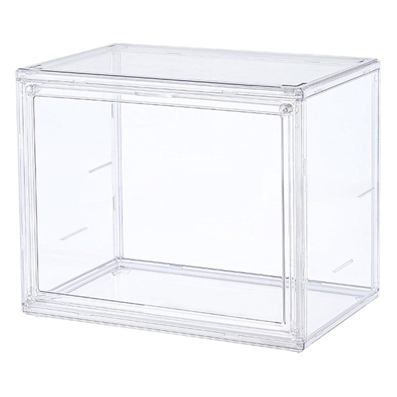 Caja de almacenamiento transparente bolsa vitrina de almacenamiento de escritorio en casa de almacenamiento artefacto cosméticos libro organizador rack de almacenamiento