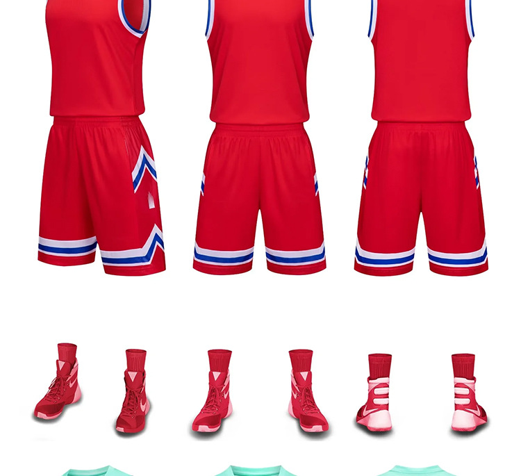 Men's Basketball Uniform Set For Team Training And Competition_voghion.com