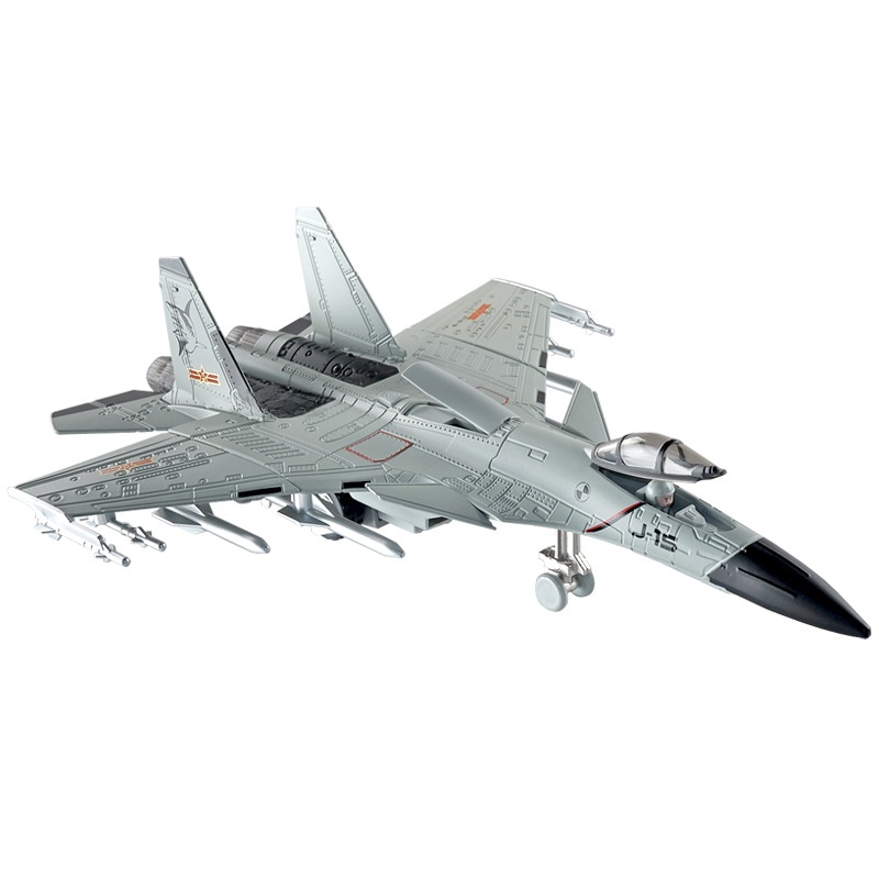 1:72 J-15 J-20 modelo de caza de aleación niño niño juguete simulación militar aerosol adornos de avión