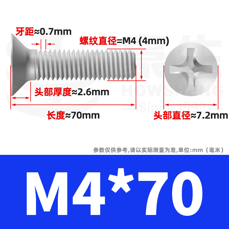 304ステンレスネジのネジの十字溝の平頭のネジのKMの機械の糸の小さいネジのm 2m 3m 4m 5m 6|undefined