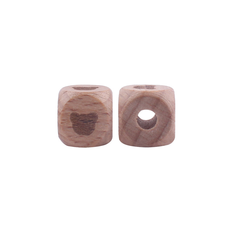 Bebé 12mm haya cuadrado DIY chupete cadena mordedura pulsera molares pequeños accesorios nuevo