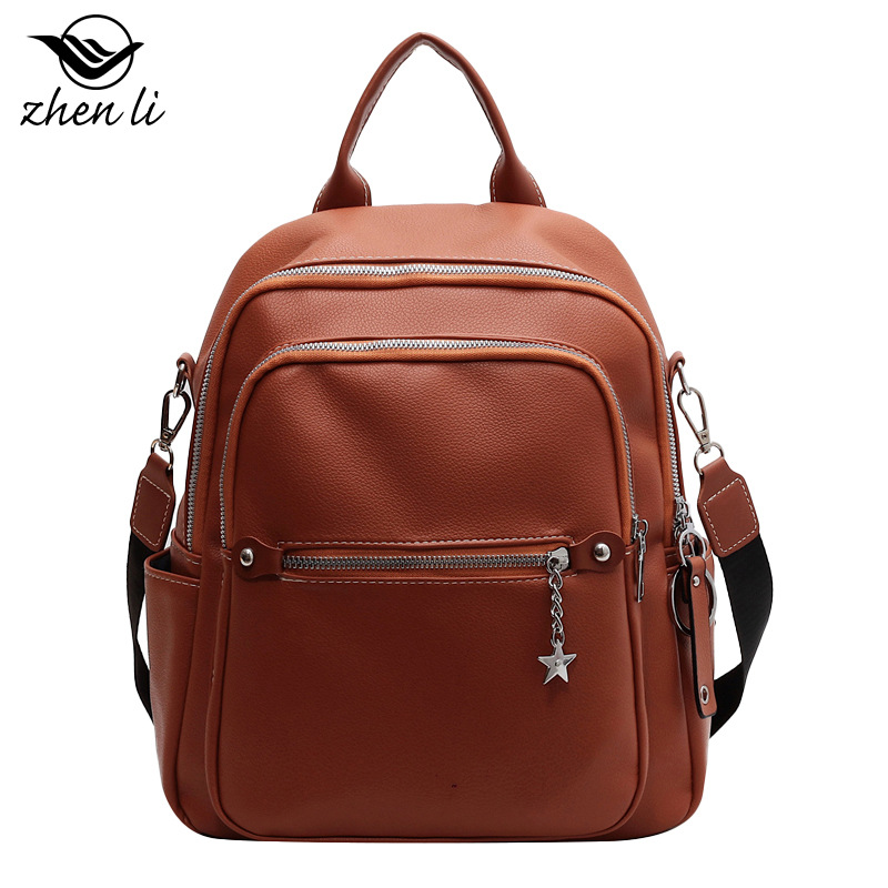 Zhenli Neue Damentasche aus weichem PU für die Freizeit und vielseitige Reisen, kleiner Rucksack_voghion.com