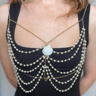L5056Y European and American Body chain factory supply sexy wild hollow metal chain body chain small vest