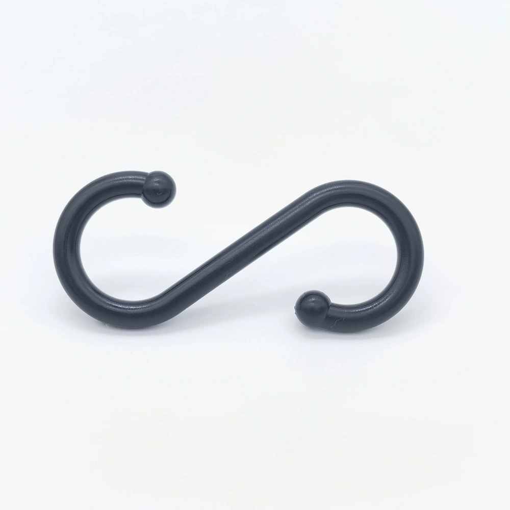 Внутреннее отверстие 20 мм подвесной стержень Крючок общая длина 7,5 см Пластиковый S-образный двойной крючок многофункциональный бытовой пластиковый крючок