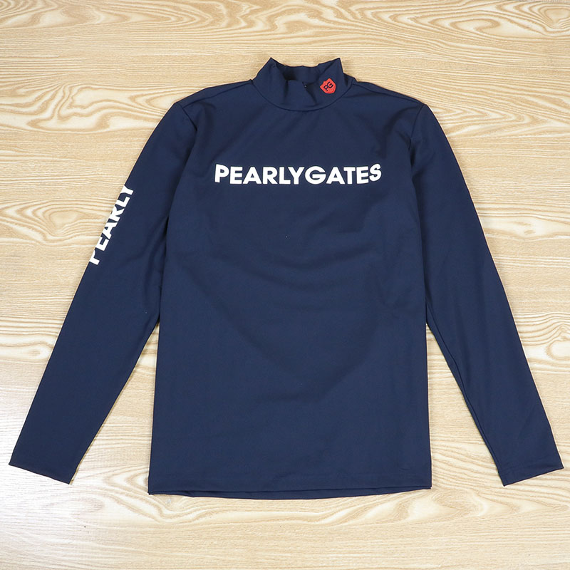 Japanese and Korean Golf Clothing Men's Round Neck Long-Sleeved Bottoming Shirt Golf Men's Sports and Leisure Quick-Drying Ice Silk Jersey