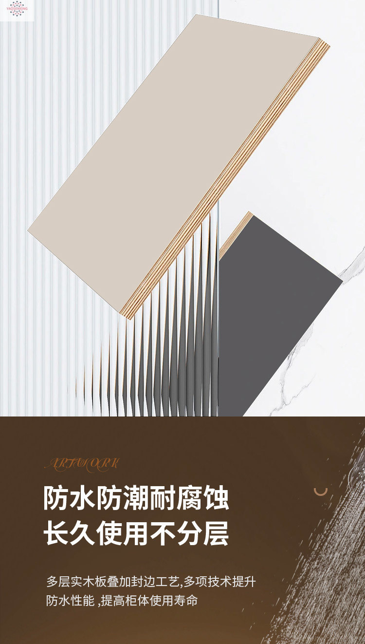 Simple bathroom solid wood floor-standing washbasin cabinet combination washbasin, cream-colored bathroom cabinet, ceramic integrated basin undefined