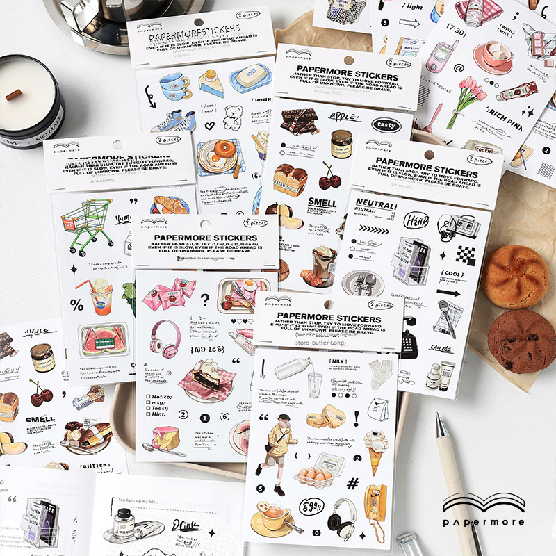 PaperMore Adhesive Stickers Weekend Convenience Store Series ins Hand Account Material Decorative Stickers 2 6
