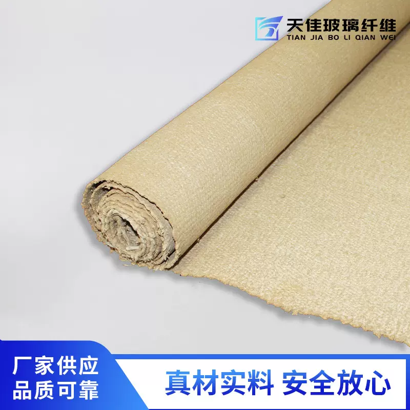 供应陶纤纤维蛭石布  耐高温涂蛭石防火毯 涂蛭石防火隔热布