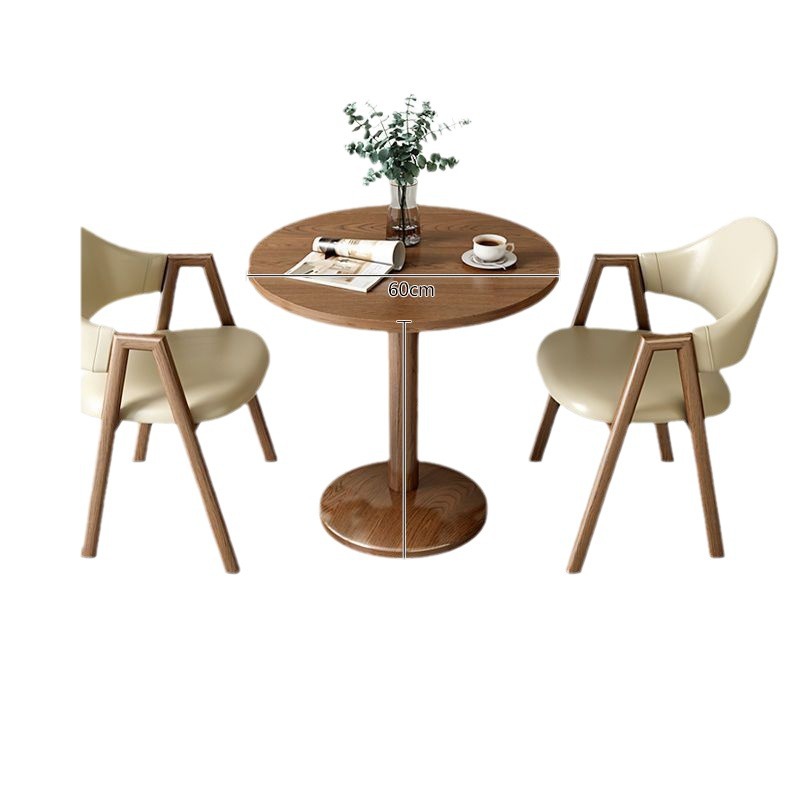 Juego de Mesa y Sillas de Comedor de Paneles de Madera Multifuncional para Cafetería y Hotel