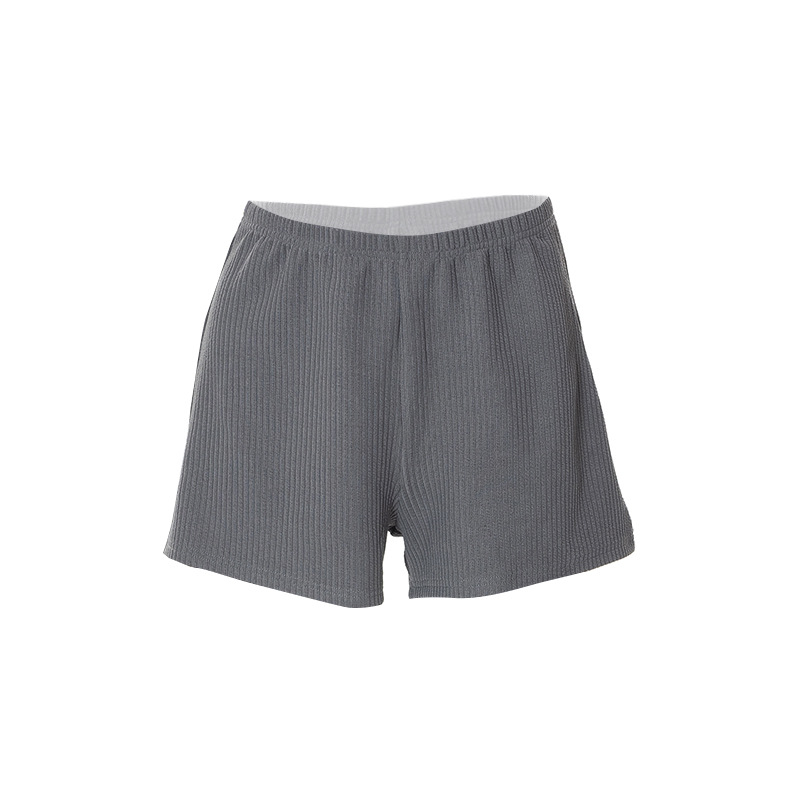loose sports high waist solid color shorts NSMG133529