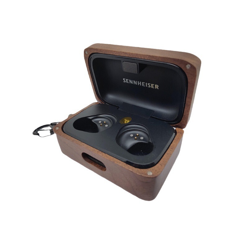 Suitable for Sennheiser 3/4 Generation Universal Walnut Bluetooth Headset Protective Cover Wooden Bluetooth Headset Shell