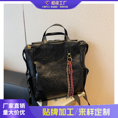 国境を越えたレトロなランドセル女性の大容量カジュアルな通勤ランドセルの街頭ファッション高級感旅行バックパック