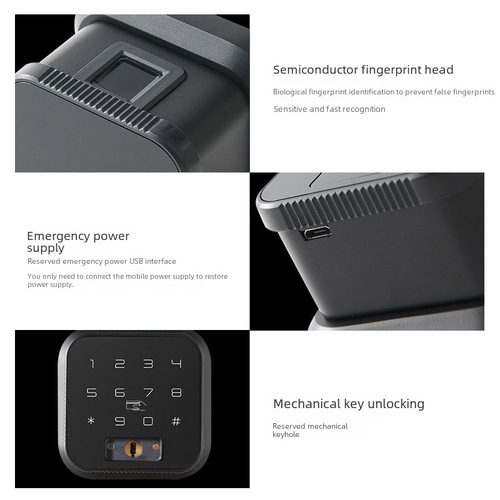 New Tuya tuya lock ttlock spherical wooden door fingerprint password swipe card apartment B&B fingerprint lock