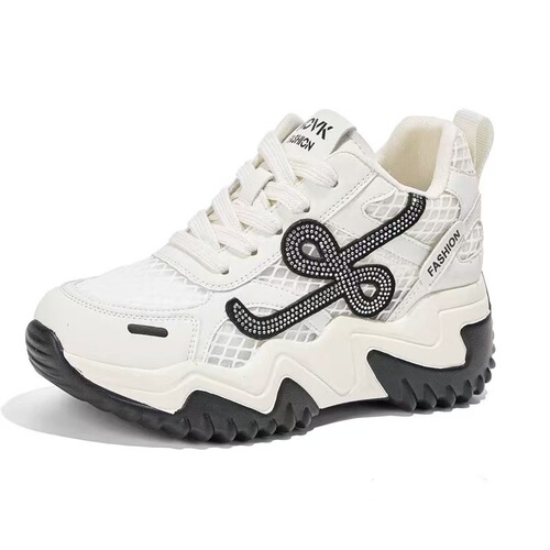 Women's shoes 2026 new online celebrity hit, main push breathable casual shoes, height-increasing dad shoes, fashionable all-matching breathable mesh shoes