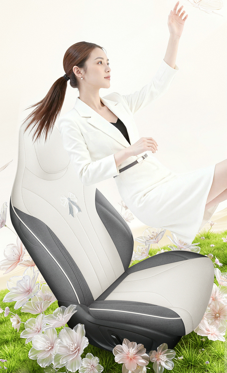 2026 Mg4 Seat Cover, Full Surround, All-Season Universal Car Seat Cover, Linen Fabric Seat Cushion Mg4