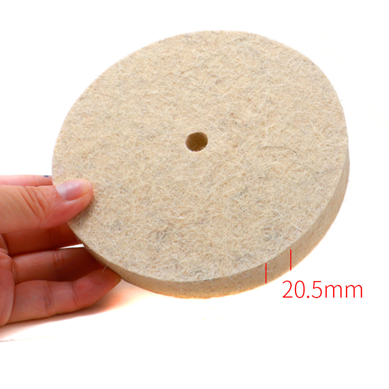 眼镜抛光机布伦 板材镜片抛光棉布轮 5英寸直径124*50页13MM孔