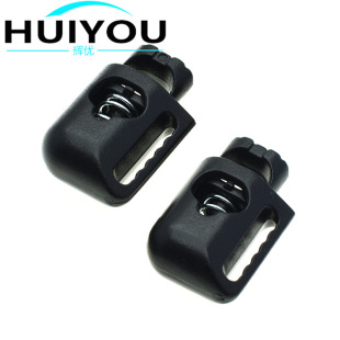 Spot kettle type plastic spring buckle nylon rope buckle wear rope buckle bag accessories