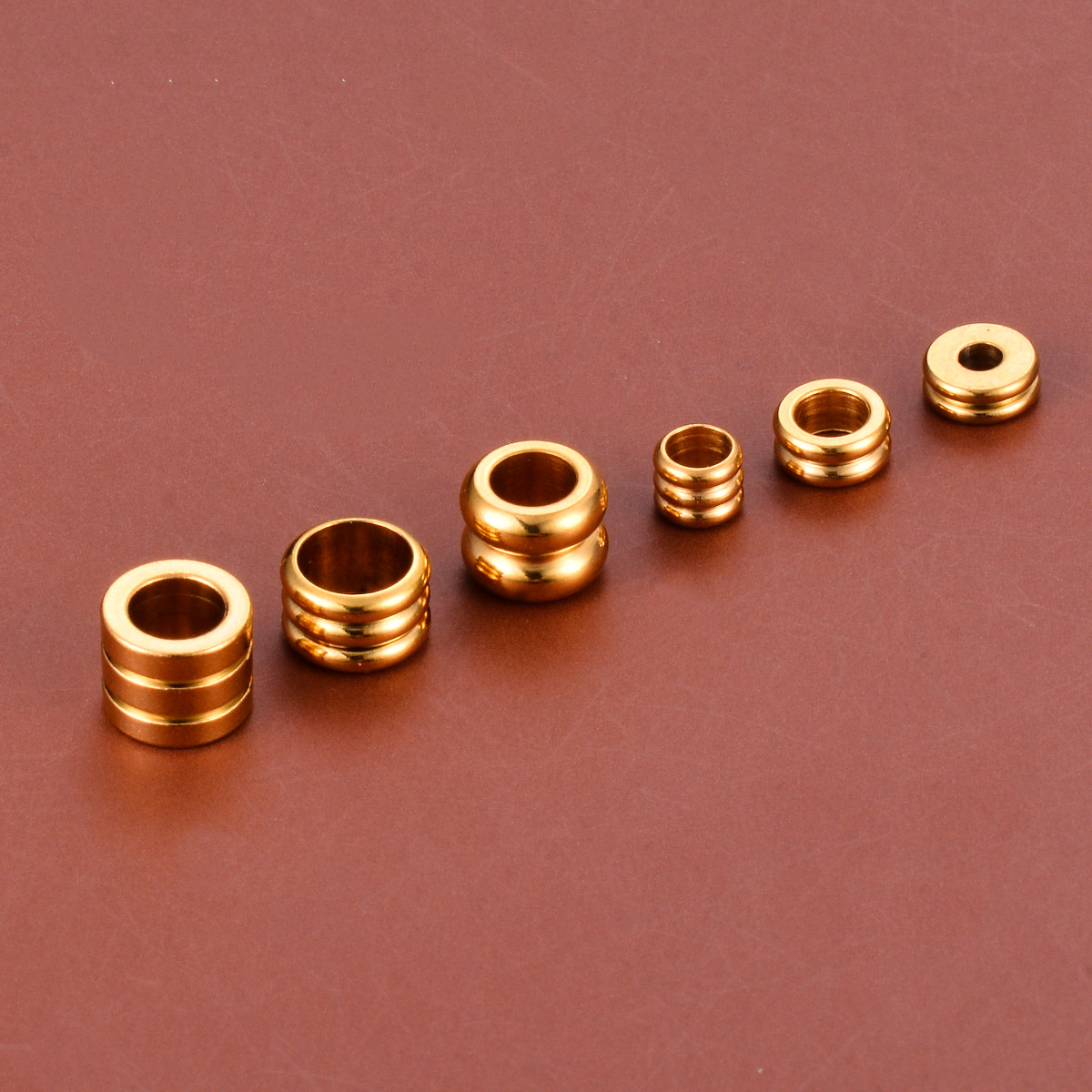 304 Stainless Steel Material Geometric Pattern Casual, Simple Style Style 50 PCS/Package     Geometric Spacer Bars