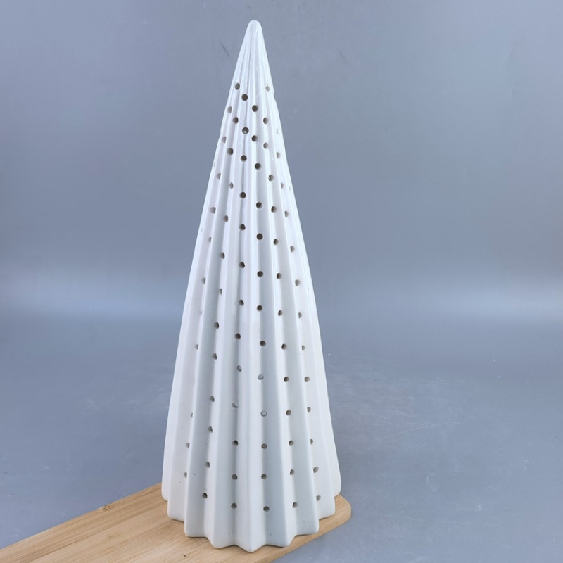 Decoraciones navideñas cuidadosamente seleccionadas, artesanías de árboles de Navidad huecos, candelabro LED creativo, sala de velas, decoraciones navideñas europeas y americanas