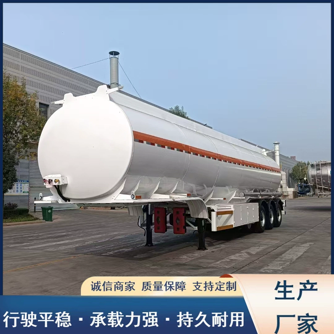 Экспортный тип 40-кубовый топливный цистерновый полуприцеп Обычный цистерновый тягач для перевозки жидкостей Цистерновый тягач для перевозки жидких пищевых продуктов