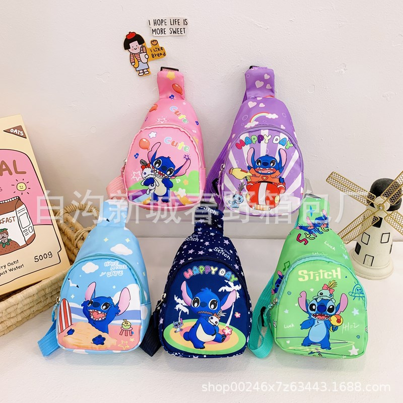 New Coin Purse Children's Cute Stitch Bag Mini Cartoon Portable Crossbody Bag Kindergarten Children's Bag