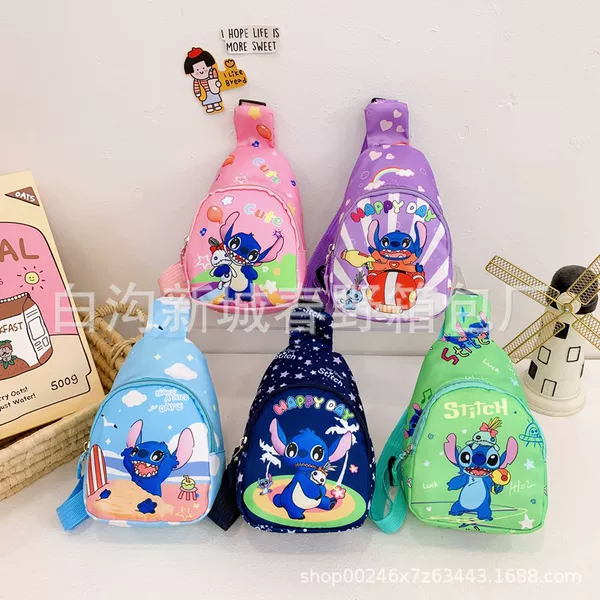 New Coin Purse Children's Cute Stitch Bag Mini Cartoon Portable Crossbody Bag Kindergarten Children's Bag