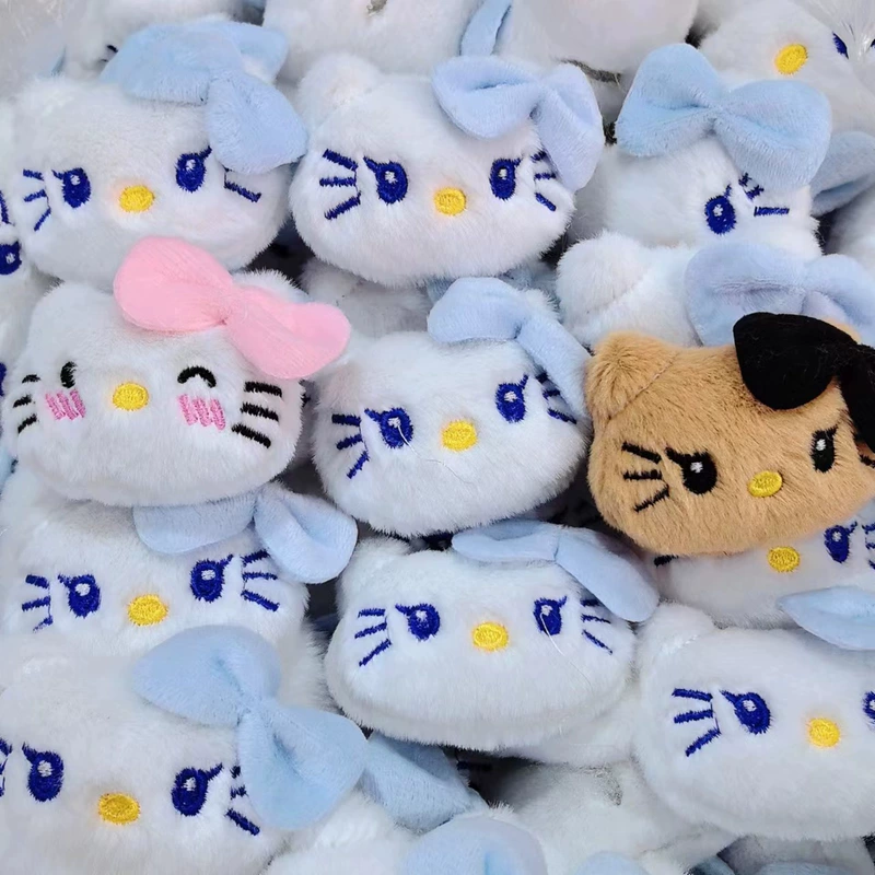 Мягкие игрушки-котики с большими глазами DIY-аксессуары для волос и сумок