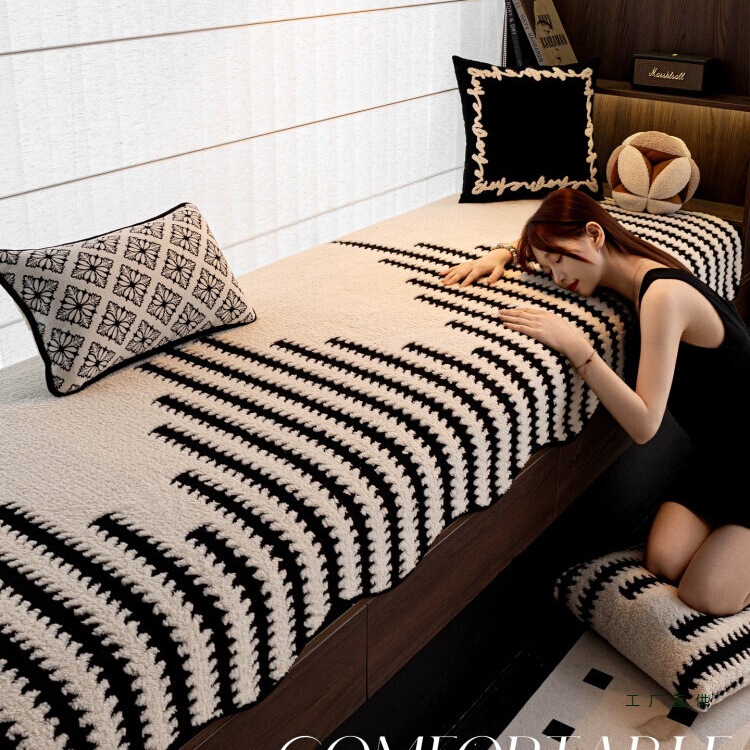 Thick Plush Bay Window Cushion 2026 New Model Window Sill Balcony Cushion with a Light Luxury and High-End Feel, Removable and Washable Non-Slip Seat Cushion Thick Plush Bay Window Cushion 2026 New Model Window Sill Balcony Cushion with a Light Luxury and High-End Feel, Removable and Washable Non-Slip Seat Cushion