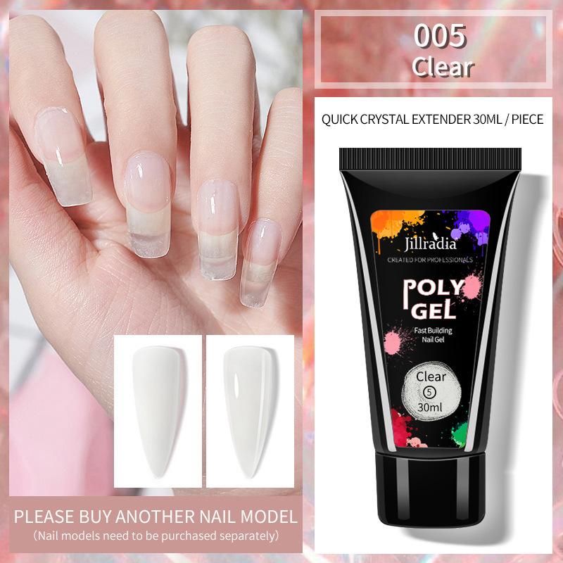 Nail Art extensión pegamento 15ml sin soporte de papel cristal rápido uñas extensión gel indoloro UV fototerapia pegamento ventas directas de la fábrica