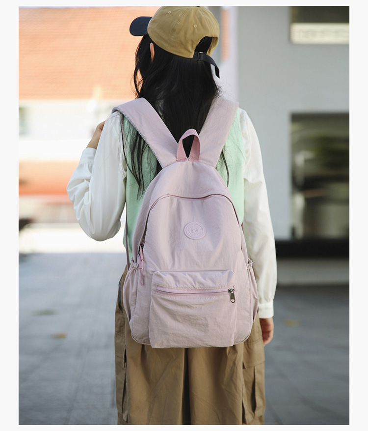 2024 Bergsteiger Reise Neuer koreanischer Stil Schulrucksack Schüler Rucksack Gymnasialschüler Mittelschüler Einfarbiger einfacher Rucksack