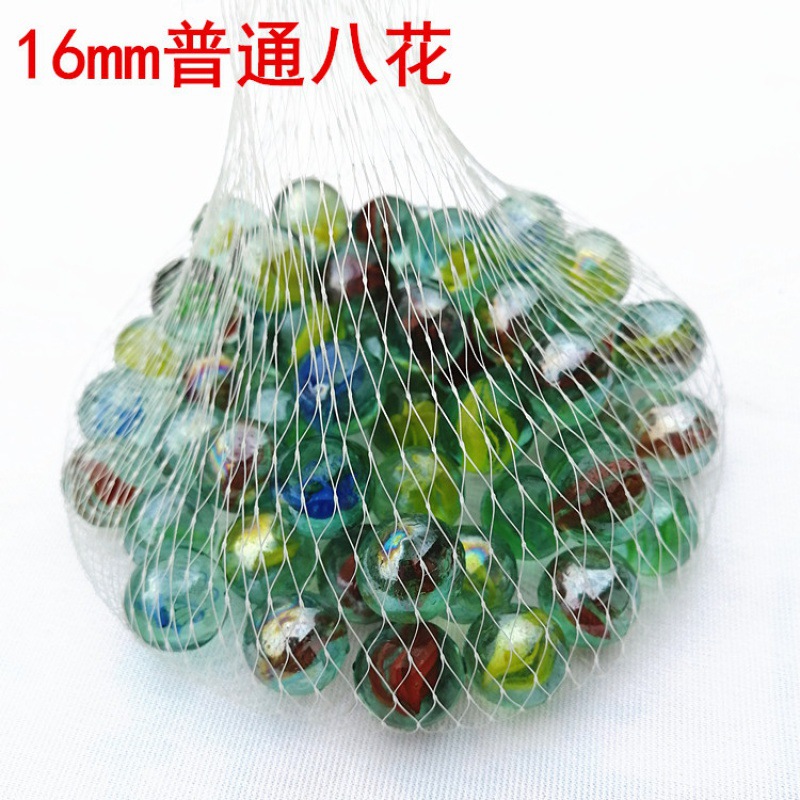 16mm mármoles de vidrio al por mayor juguetes nostálgicos cuentas de vidrio juego de damas tienda binaria de vidrio perlas sueltas bola artesanal