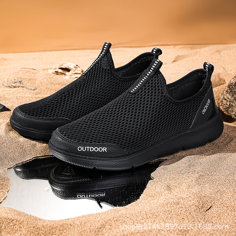 48 zapatos de red transfronterizos de primavera y otoño de verano de gran tamaño, zapatos de hombre, zapatos casuales transpirables, zapatos ligeros, zapatos deportivos para hombre
