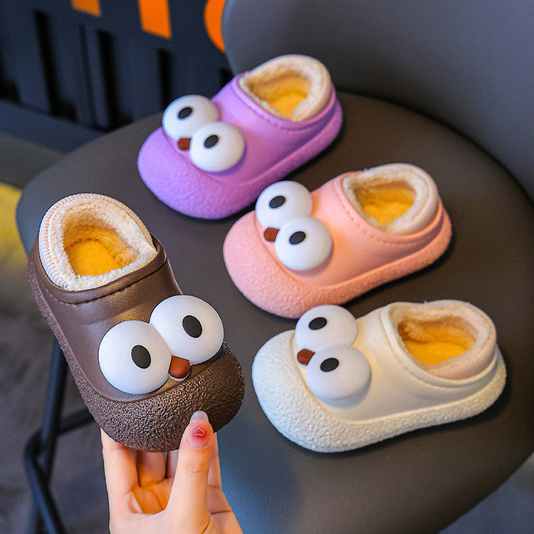 Zapatos de piso para bebés niños kawaii zapatillas antideslizantes de algodón para niñas otoño y invierno para niños zapatillas de algodón para niños en el hogar