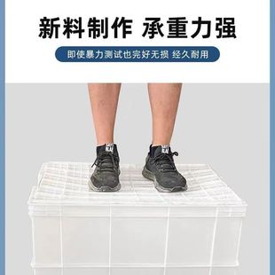 Thickened Food-Grade White Plastic Box, Commercial Turnover Box, Printable Plastic Box with Lid, Plastic Box Storage and Organization Box
