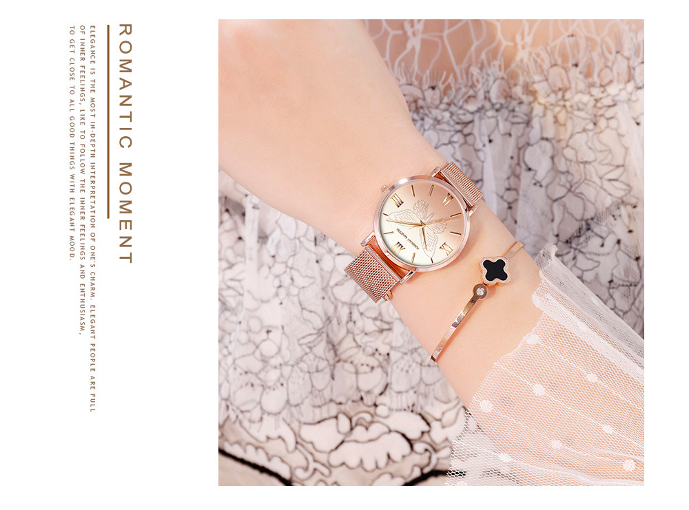Elegant Business Gradient Color Butterfly Quartz Women's Watches display picture 17