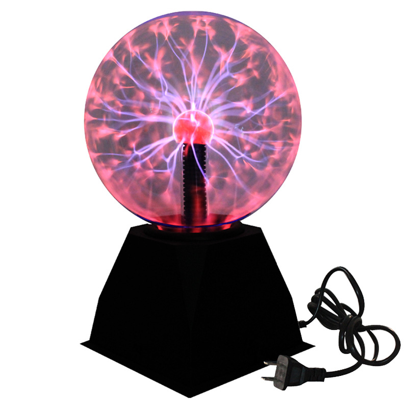 美规110V直插电魔灯水晶魔法球静电球离子灯辉光球发光电球4568寸