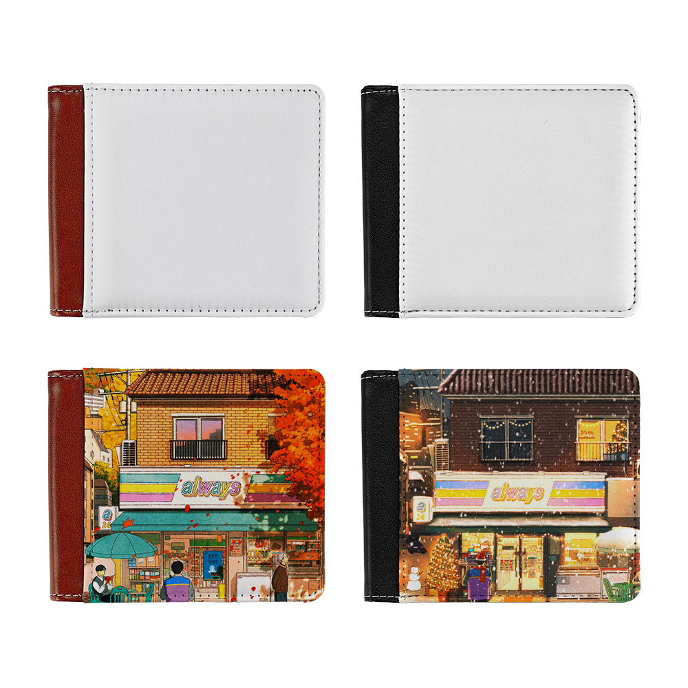 Venta directa de fábrica impresión de transferencia térmica a doble cara 6 posiciones de tarjeta material de billetera en blanco al por mayor