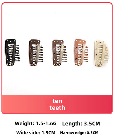 3.2cm six-tooth wig hair extension BB clip metal paint DIY head accessories hair clip beret clip_voghion.com