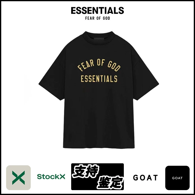 ESSENTIALS F24 Футболка с круглым вырезом и короткими рукавами, модная футболка для мужчин и женщин