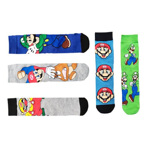  Four Seasons Anime Cartoon Women's Wholesale Trendy Socks Men's Socks Mario Men Amazon Ins Manufacturer Mid-calf Socks