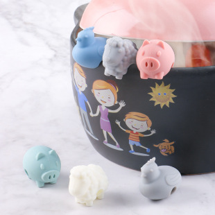 Cartoon Silicone Anti-Overflow Pot Cover Clip Animal Shape Kitchen Gadget Soup Boiling Soup Boiling Soup Pot Cover Clip