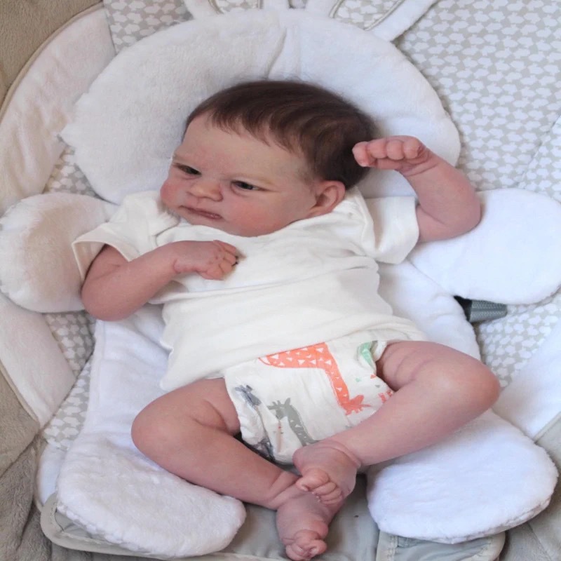 49 cm ELIJAH simulación bebé recién nacido renacimiento muñeca Amazon EBAY JOOM fuente