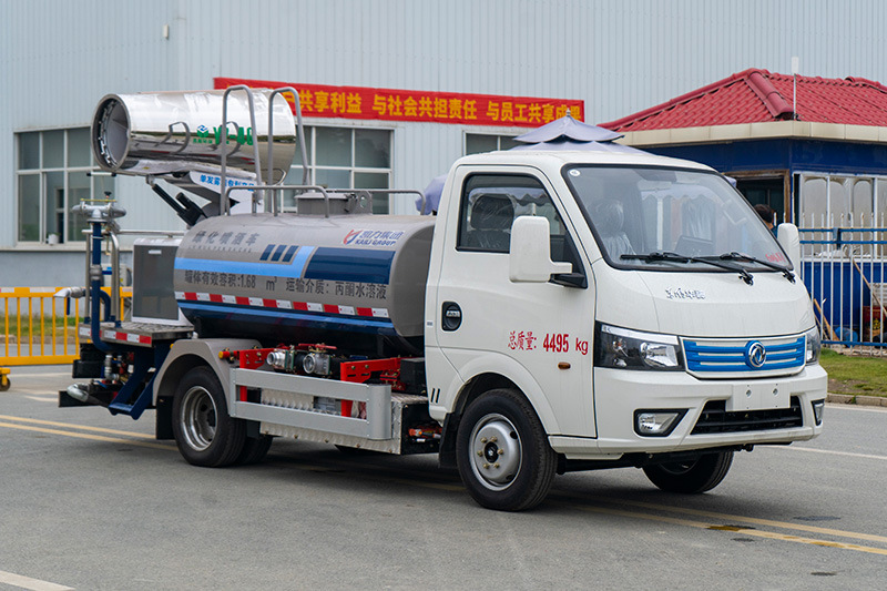 Dongfeng Huashen New Energy Sprinkler Truck, Multi-Functional Electric Sprinkler Truck for Construction Site, Dust Removal, Greening and Disinfection on Roads