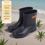 短筒雨鞋男款时尚胶鞋短款钓鱼防水防滑厨房工作水鞋加厚耐磨雨靴