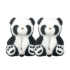 Black and white panda teddy bear