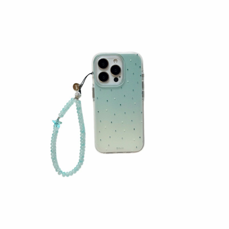 Estrella de pantalla completa degradada simple para Apple 16ProMax Pulsera iphone15 funda para teléfono móvil 14 mujer 13 nuevo
